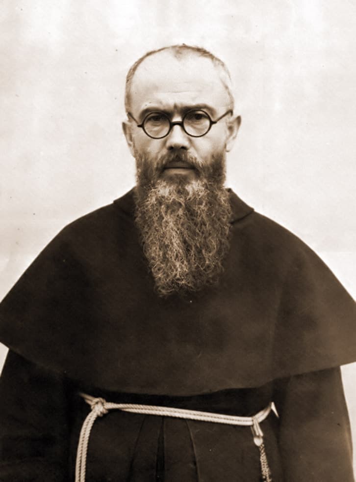 Portrait photographique de saint Maximilien Kolbe en 1936