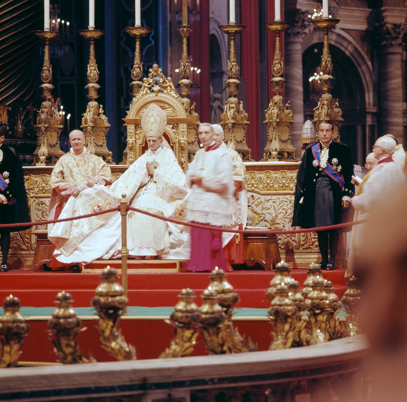 Paul VI. während des Zweiten Vatikanischen Konzils, fotografiert von Lothar Wolleh