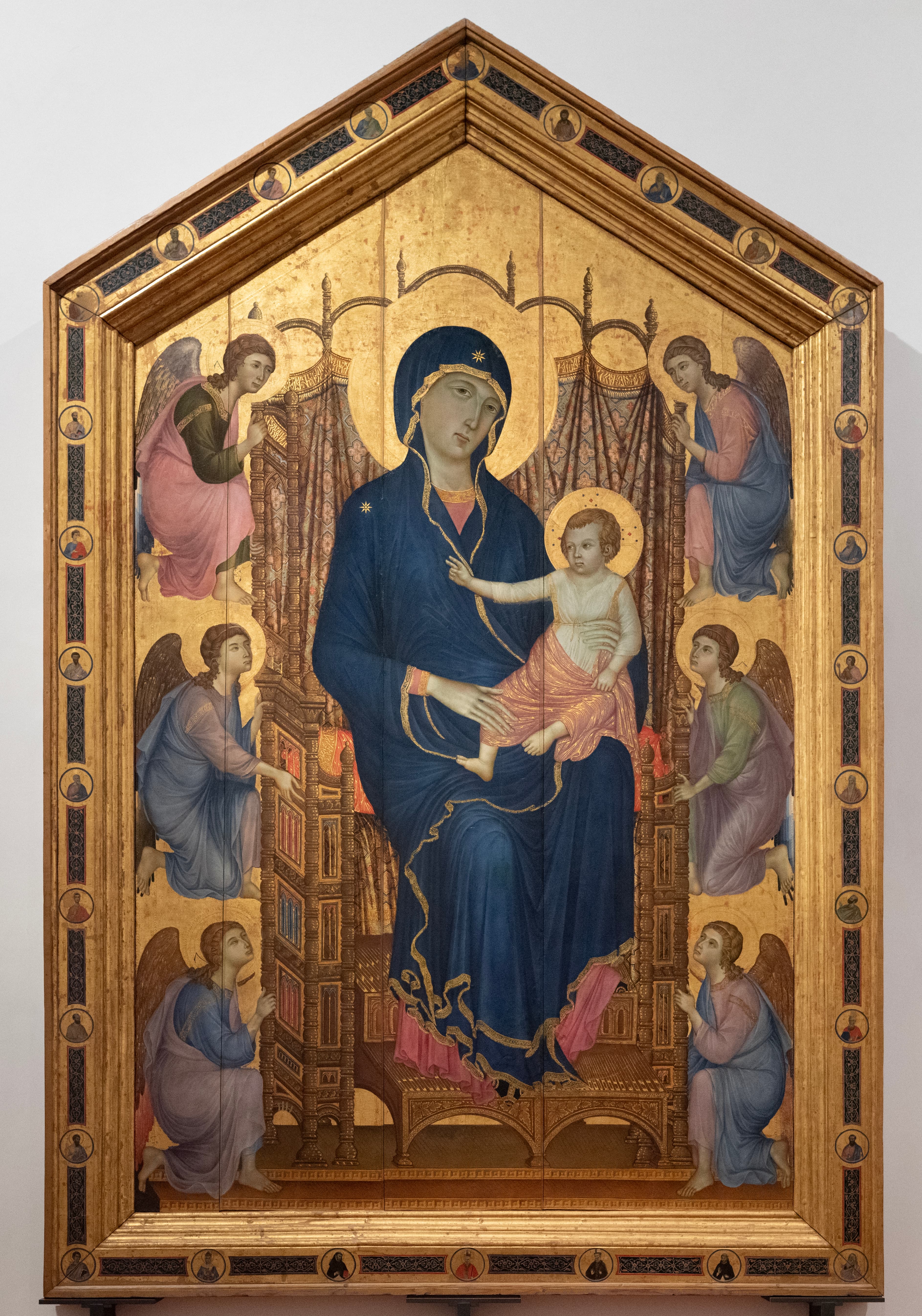 Duccio, Madonna Rucellai z aniołami, 1285