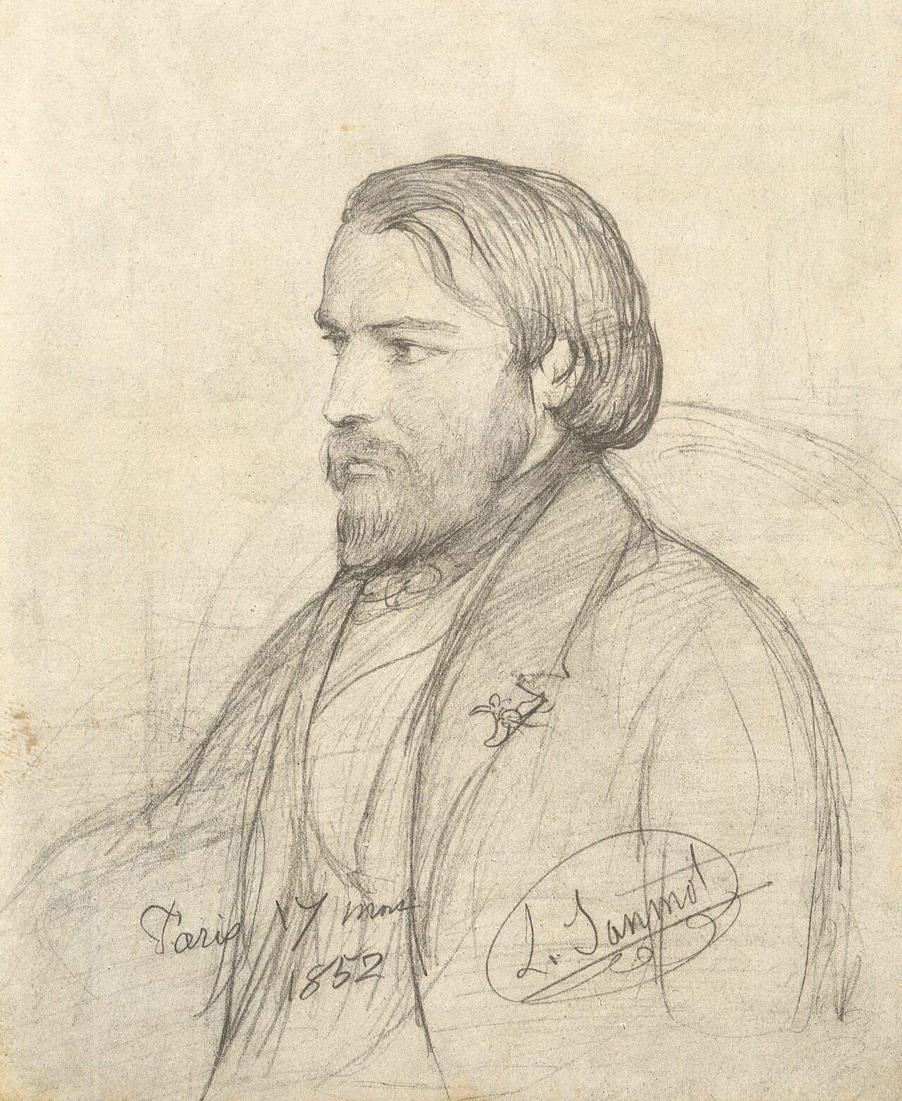 Portrait of Frédéric Ozanam in 1852 by Louis Janmot