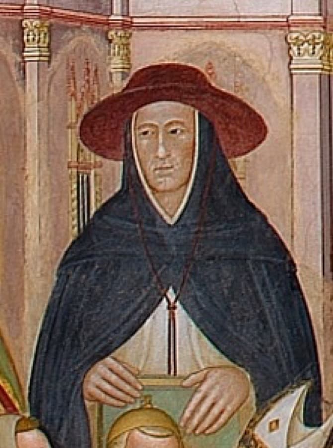 Cardeal Gil de Albornoz, fresco de Andrea di Bonaiuto, capela dos Espanhóis, Florença