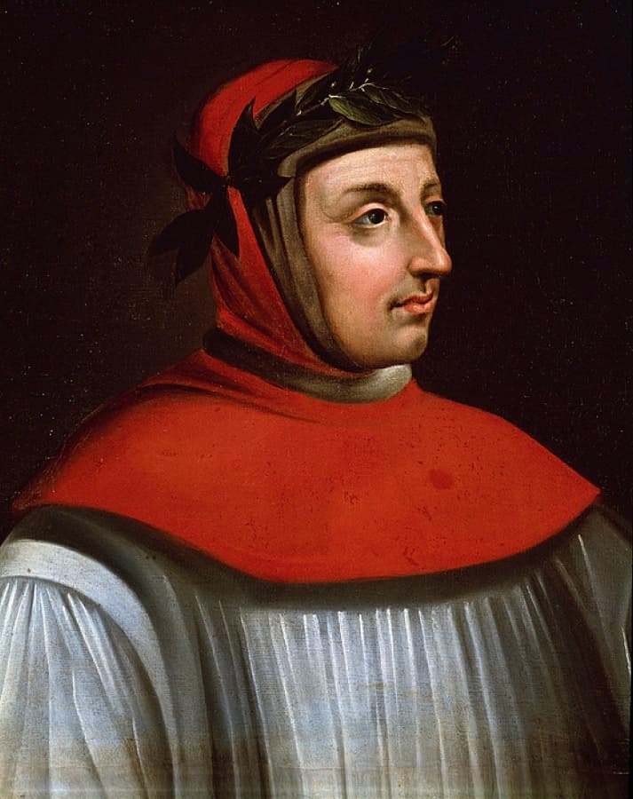 Retrato de Francesco Petrarca, escola francesa do século XVII