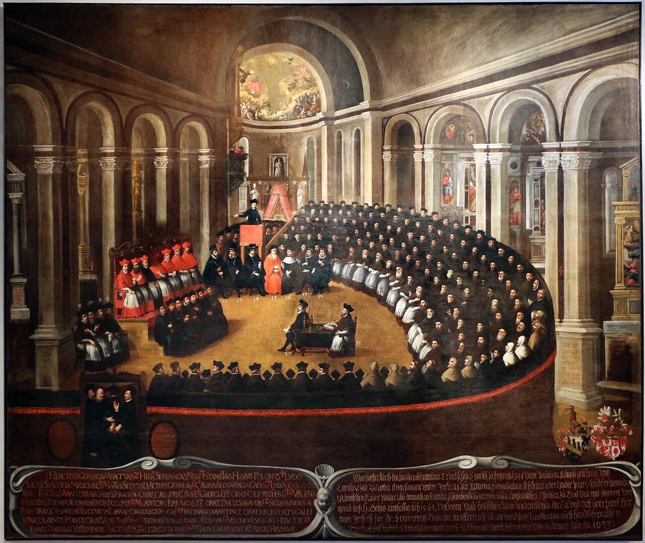 Kongregacja generalna Soboru Trydenckiego w Santa Maria Maggiore, obraz z 1633