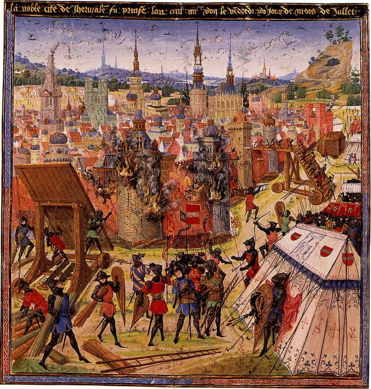 Tomada de Jerusalém pelos cruzados, 15 de julho de 1099, quadro de Émile Signol (1847)