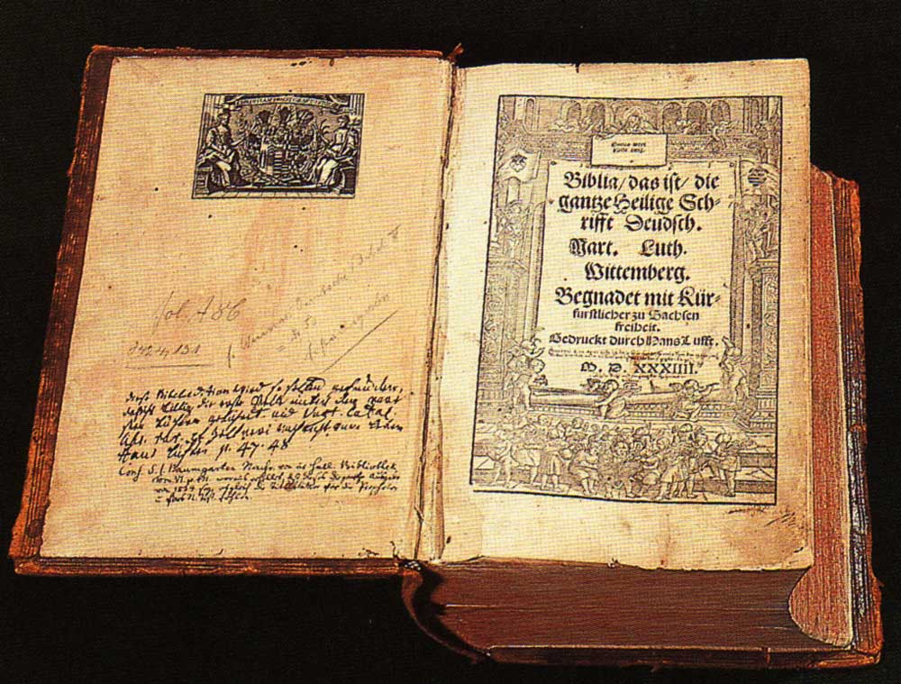 Title page of Luther's complete Bible, 1534 edition