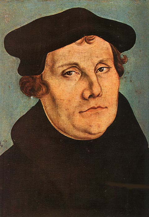 Portrait of Martin Luther by Lucas Cranach the Elder