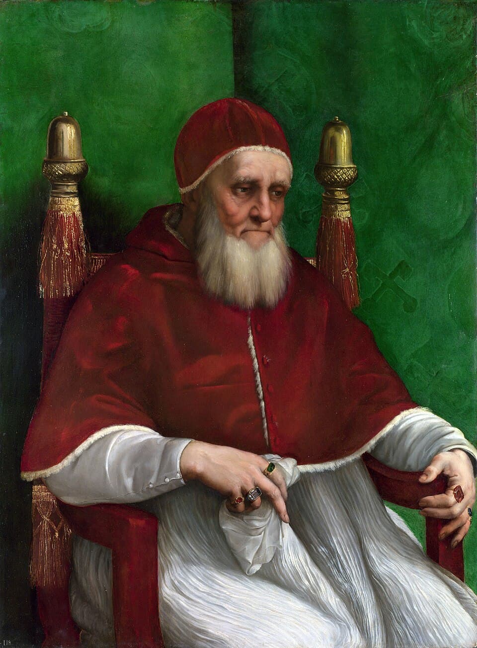 Портрет папы Юлия II кисти Рафаэля, около 1511–1512, Лондонская национальная галерея