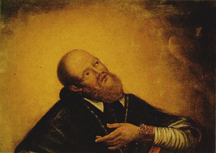 Saint François de Sales en gloire, peinture anonyme de 1677