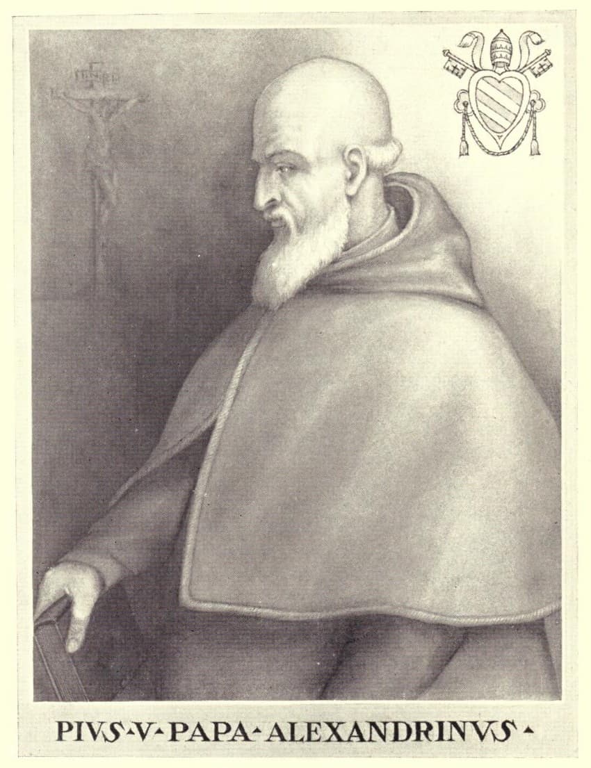 Porträt des heiligen Papstes Pius V. (Antonio Ghislieri), dominikanischer Papst
