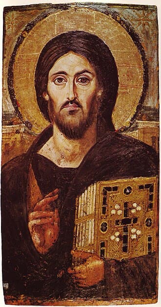 Sina Pantokrator İsa'sı, VI. yüzyıl enkostik ikona