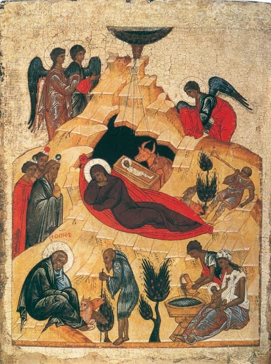 Mesihin Doğuşu, Gostinopolye ikonası, 1475 civarı