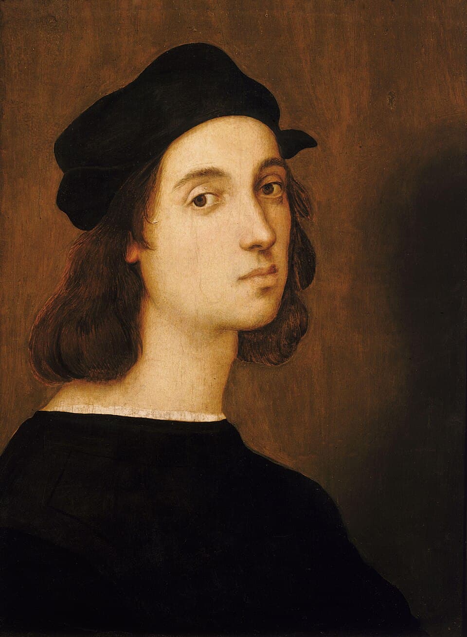 Selbstbildnis Raffaels, um 1506, Uffizien
