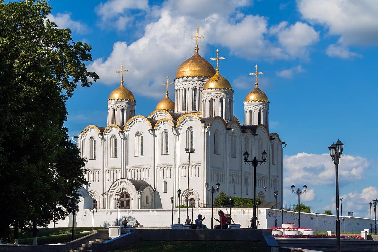 A catedral da Dormição de Vladimir, fotografada em 2016.