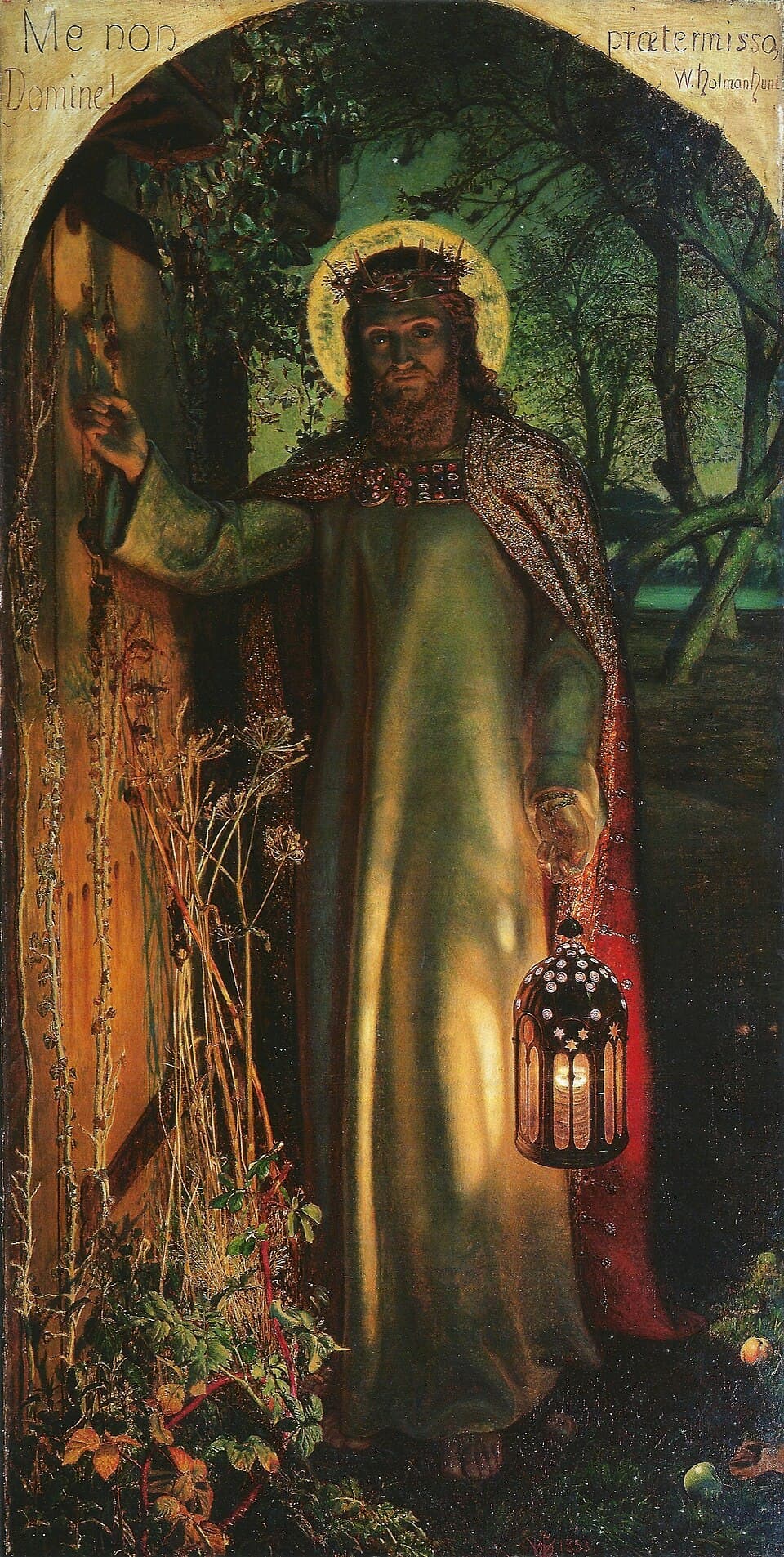 Christus klopft an eine Tür, Gemälde Das Licht der Welt von William Holman Hunt aus dem Jahr 1853