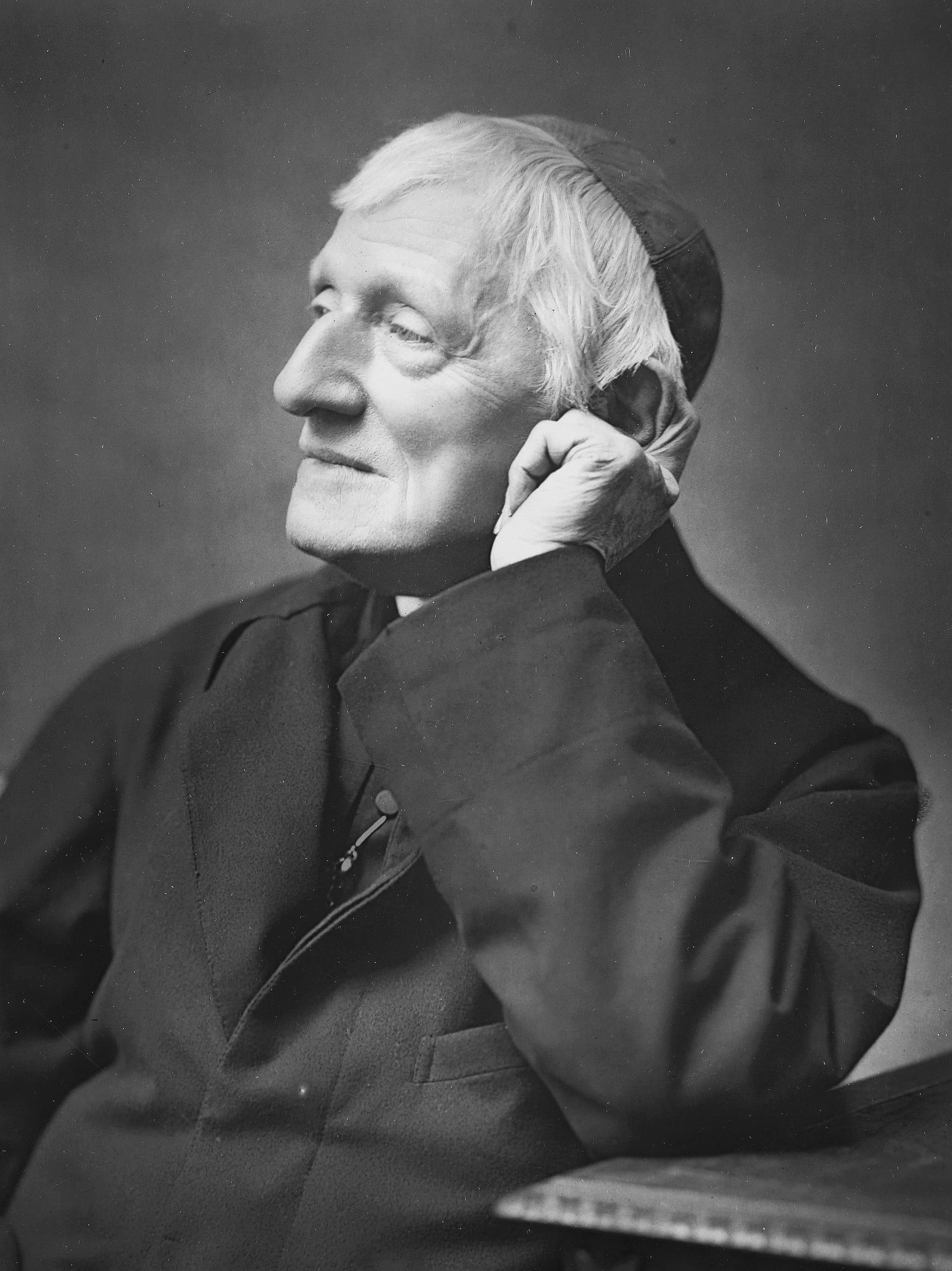 Painted portrait of Cardinal John Henry Newman by John Everett Millais, 1881.