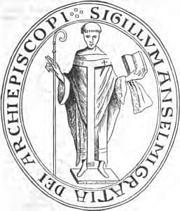 Saint Anselme de Cantorbéry, auteur du Proslogion