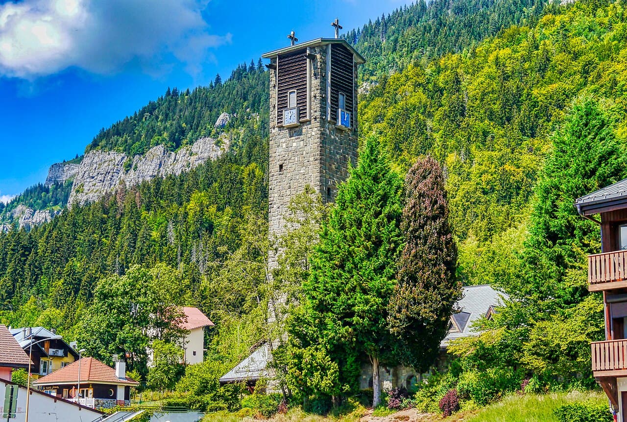 Bell tower of the church of Assy