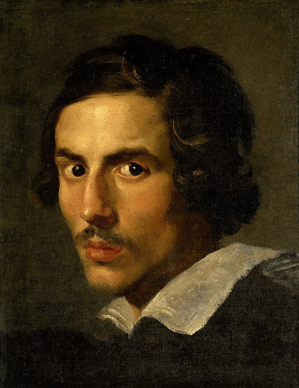 Autorretrato del joven Bernini, hacia 1623