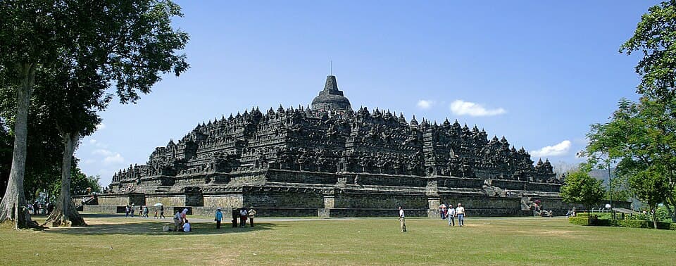 Borobudur Buddhist temple in Java