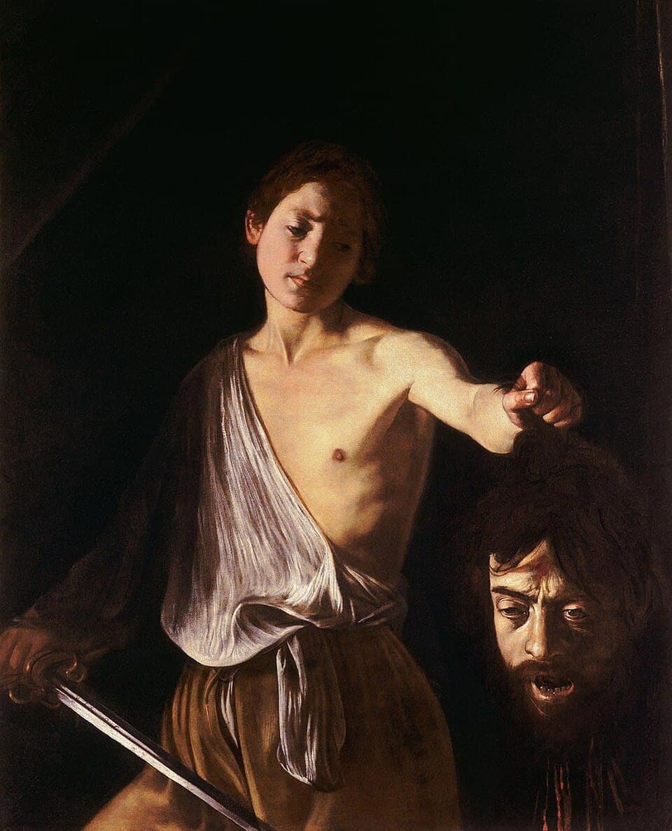 David holding the head of Goliath, about 1609-1610, Borghese Gallery