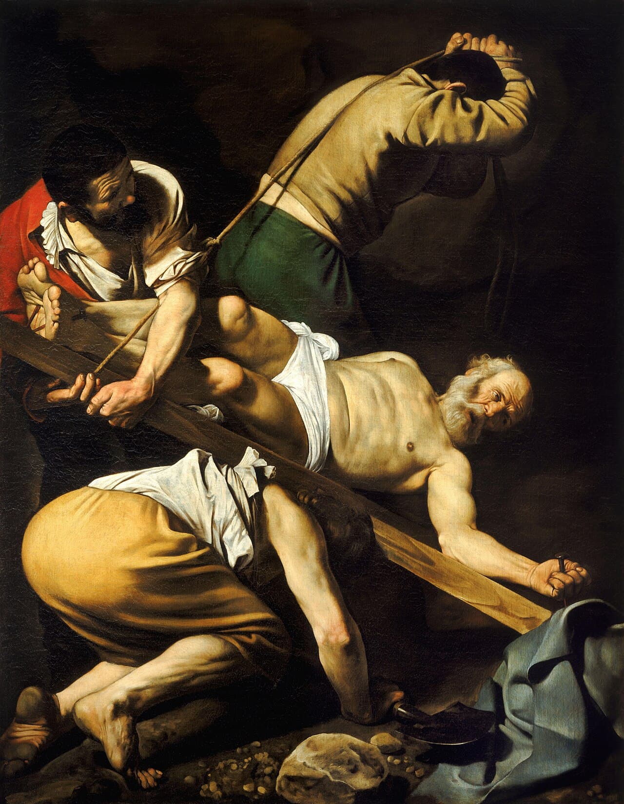 The Crucifixion of Saint Peter, about 1600-1601, Cerasi Chapel, Santa Maria del Popolo, Rome