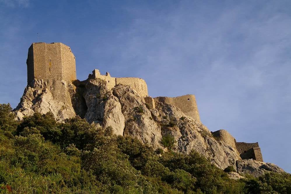 Quéribus castle on its rocky spur