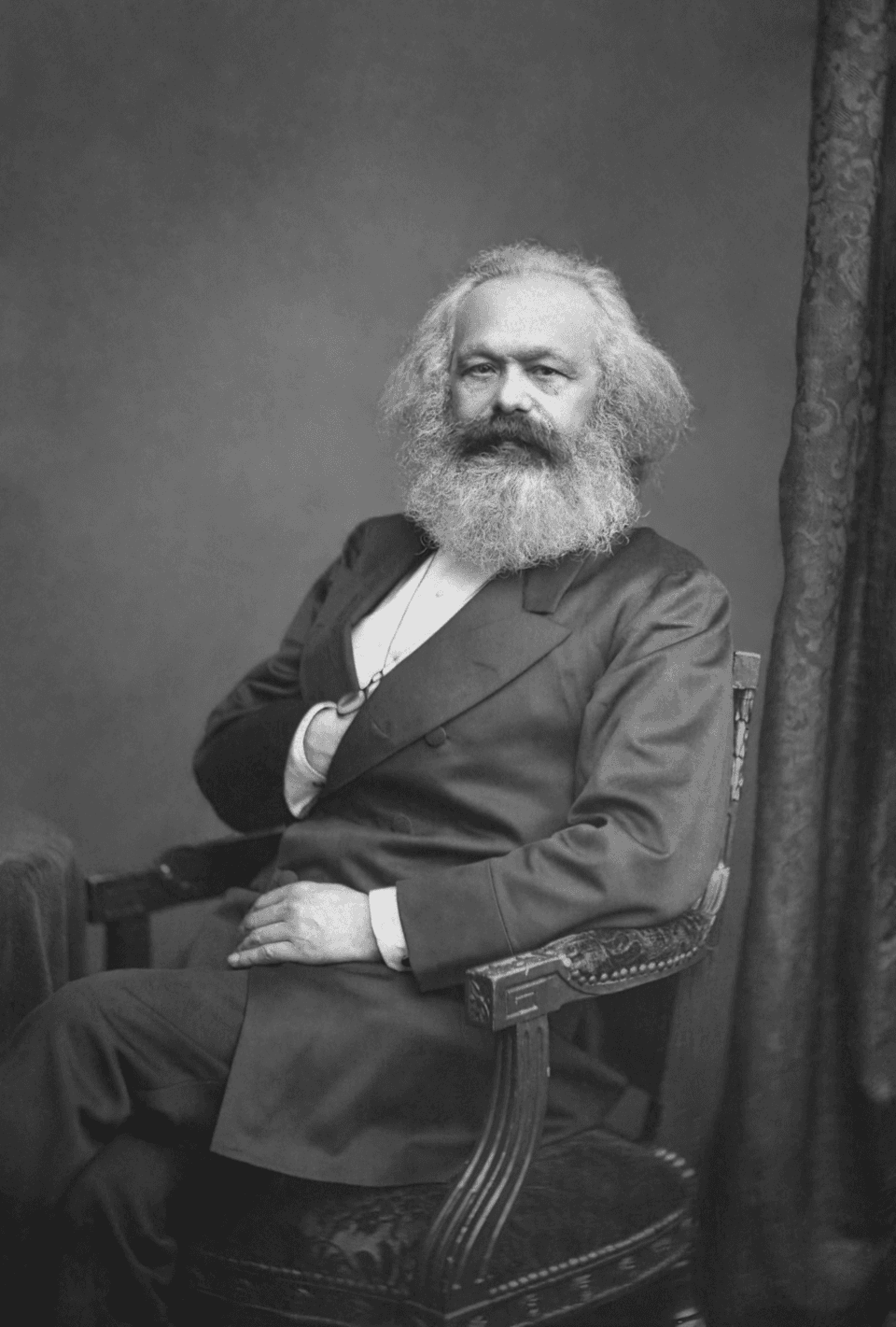 Portrait photographique de Karl Marx par John Jabez Edwin Mayall, vers 1875