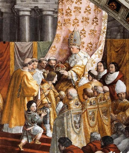 Raphaël, Le couronnement de Charlemagne par Léon III
