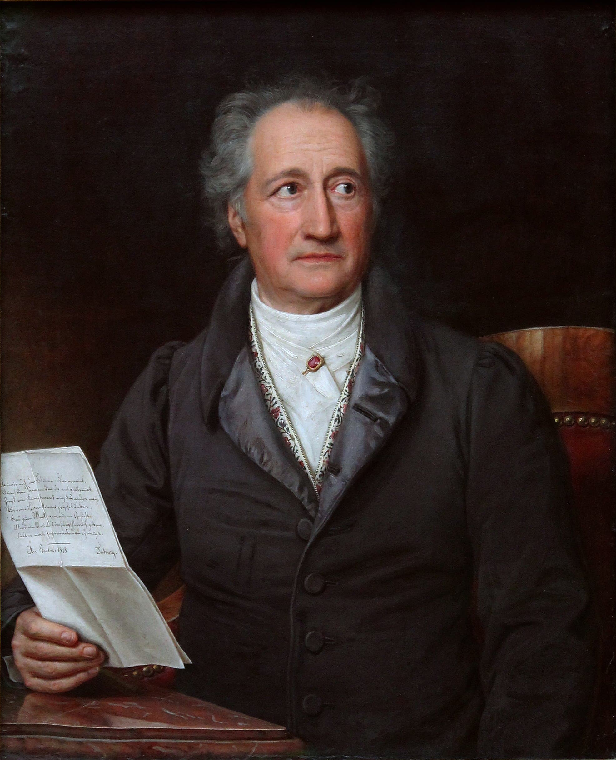 Johann Wolfgang von Goethe, painting by Joseph Karl Stieler, 1828