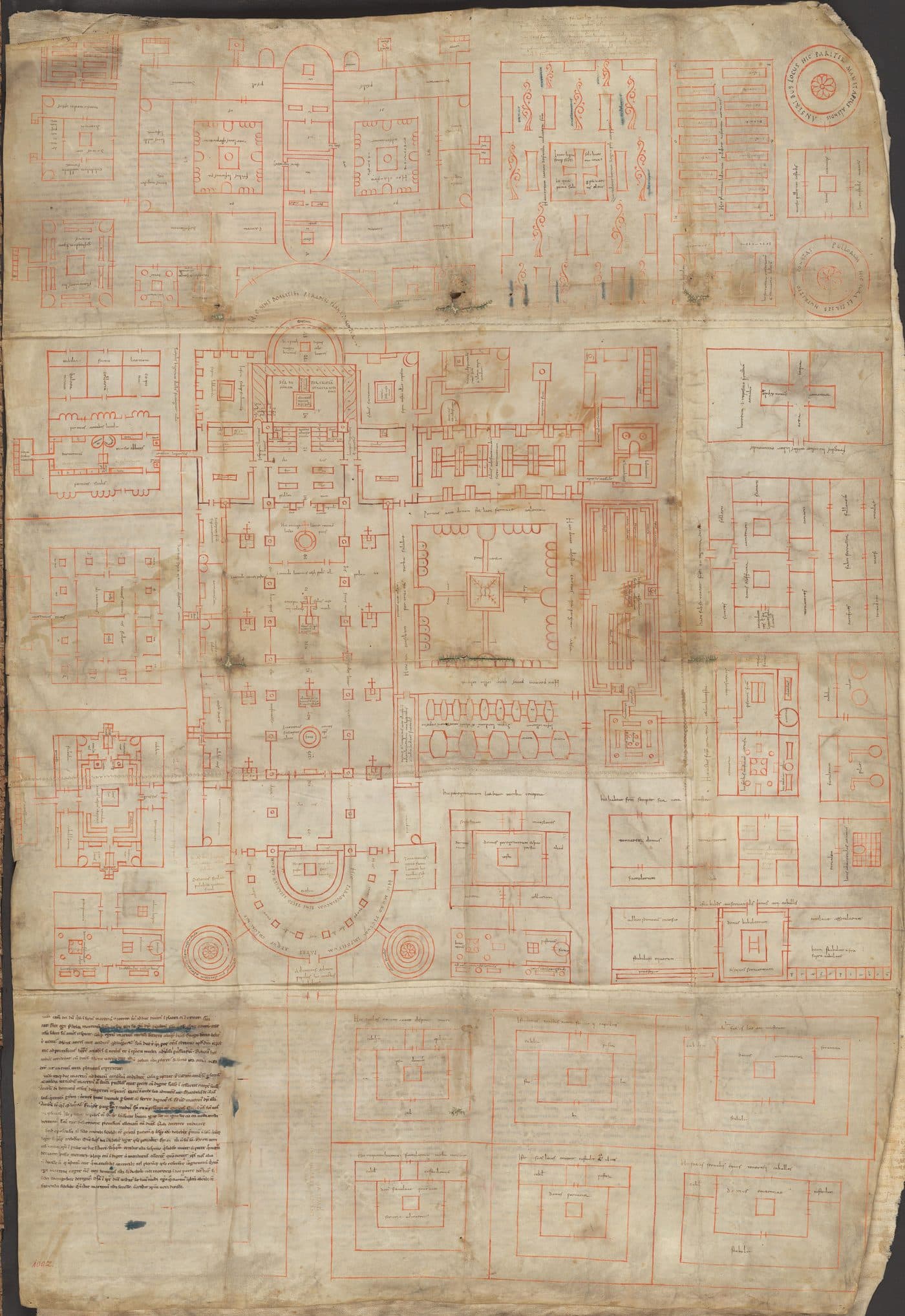 The Carolingian Plan of Saint Gall, 9th century