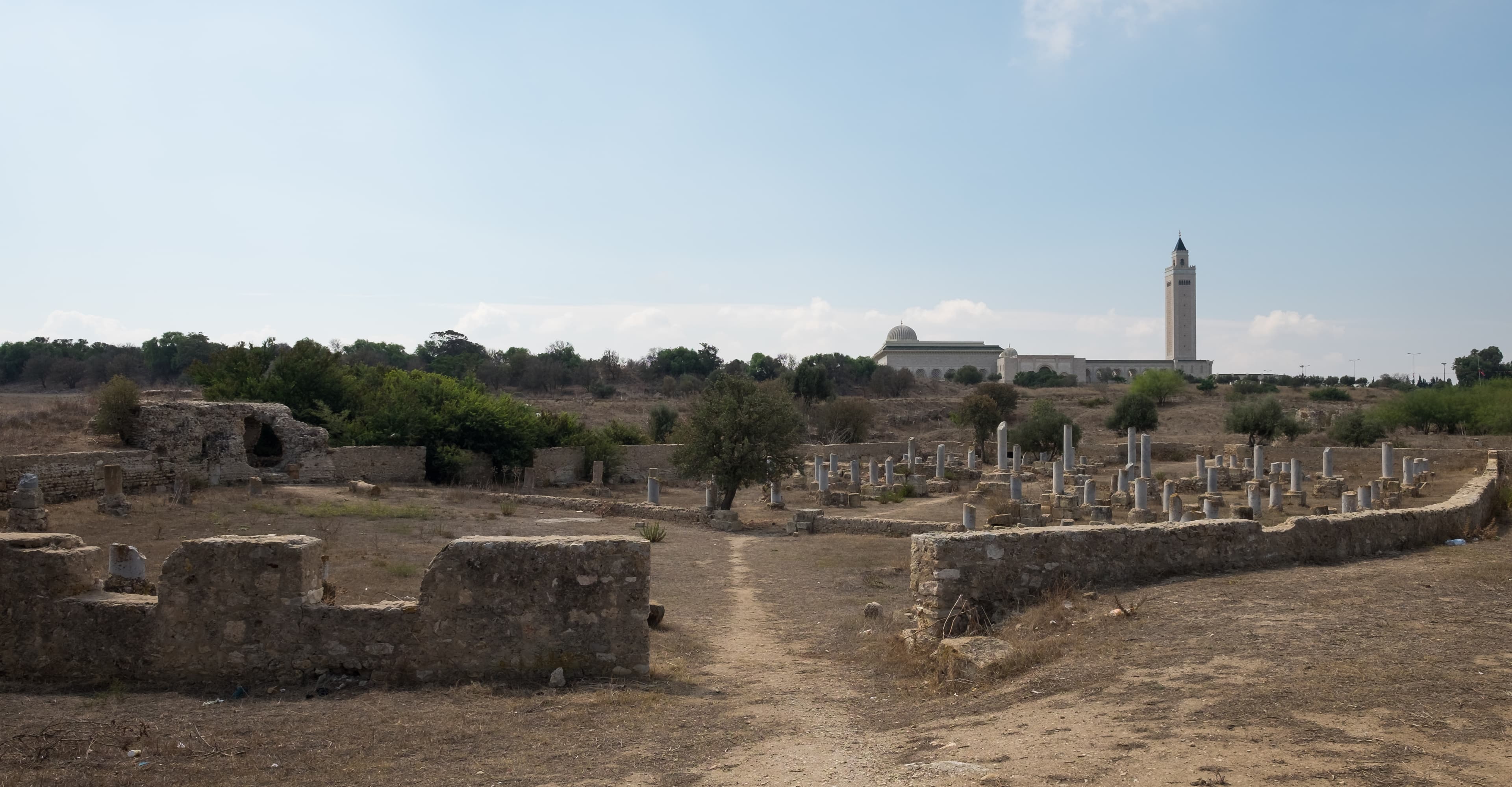 Vestiges de la basilique de Damous El-Karita à Carthage, vus depuis l’atrium