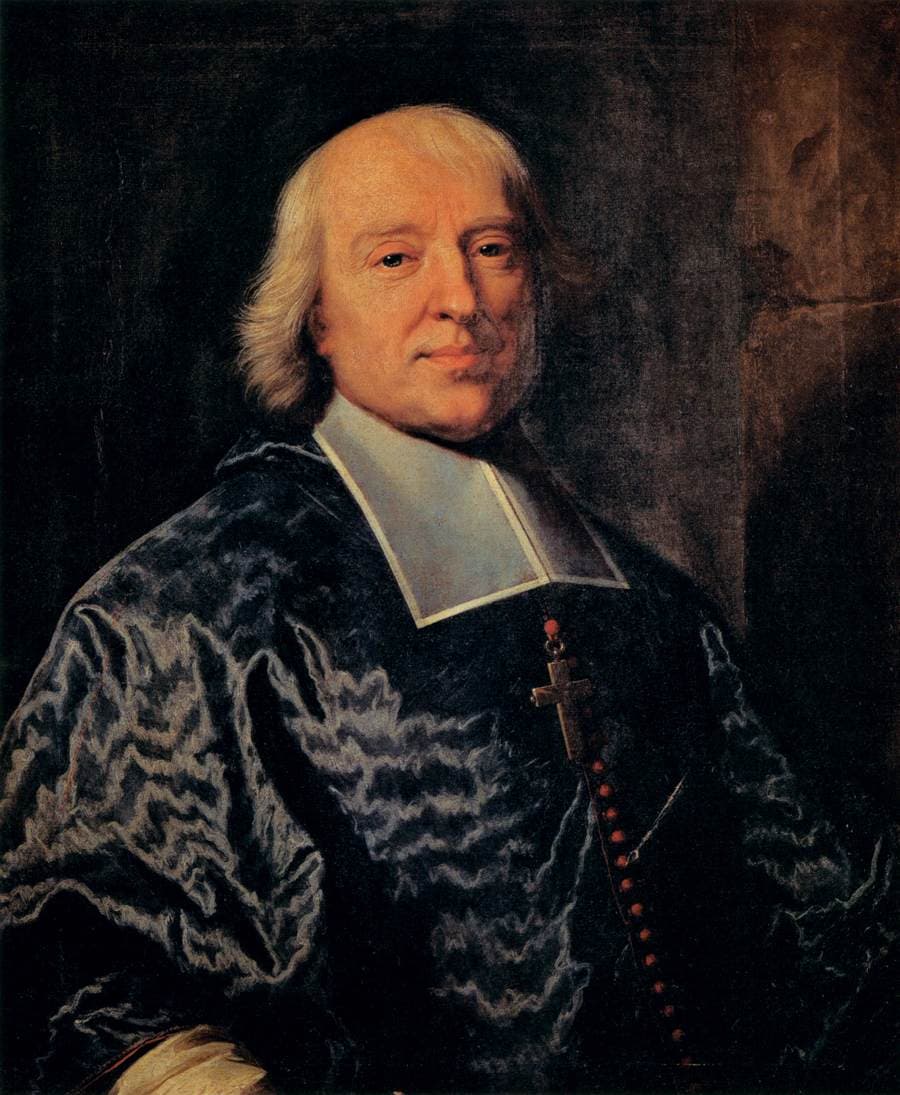 Bossuet, évêque de Meaux, rédacteur principal de la Déclaration des Quatre Articles, portrait par Hyacinthe Rigaud (1698)