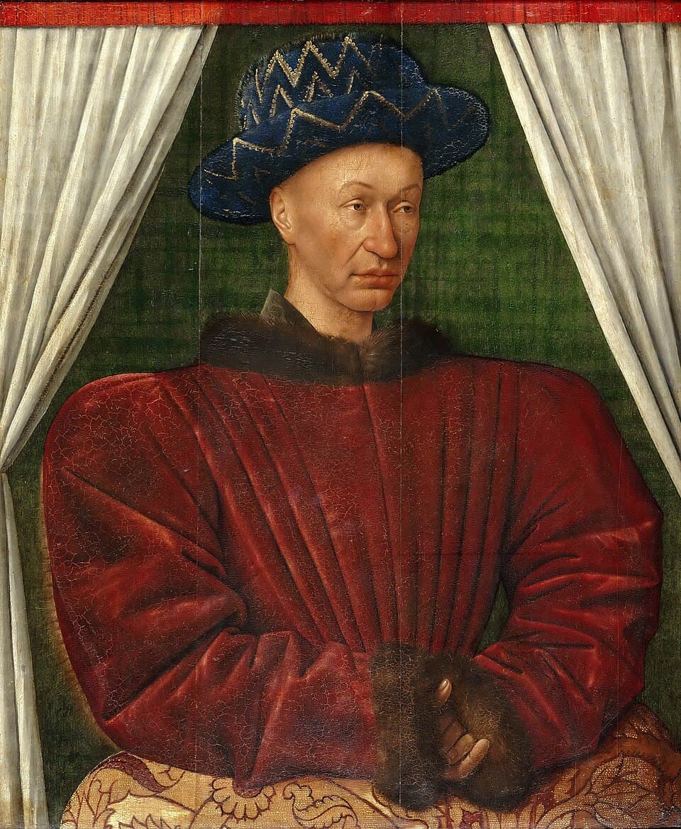 Portrait de Charles VII, roi de France, par Jean Fouquet (vers 1445-1450), musée du Louvre