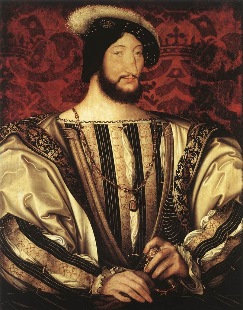 Portrait de François Ier, roi de France, par Jean Clouet, vers 1530, musée du Louvre