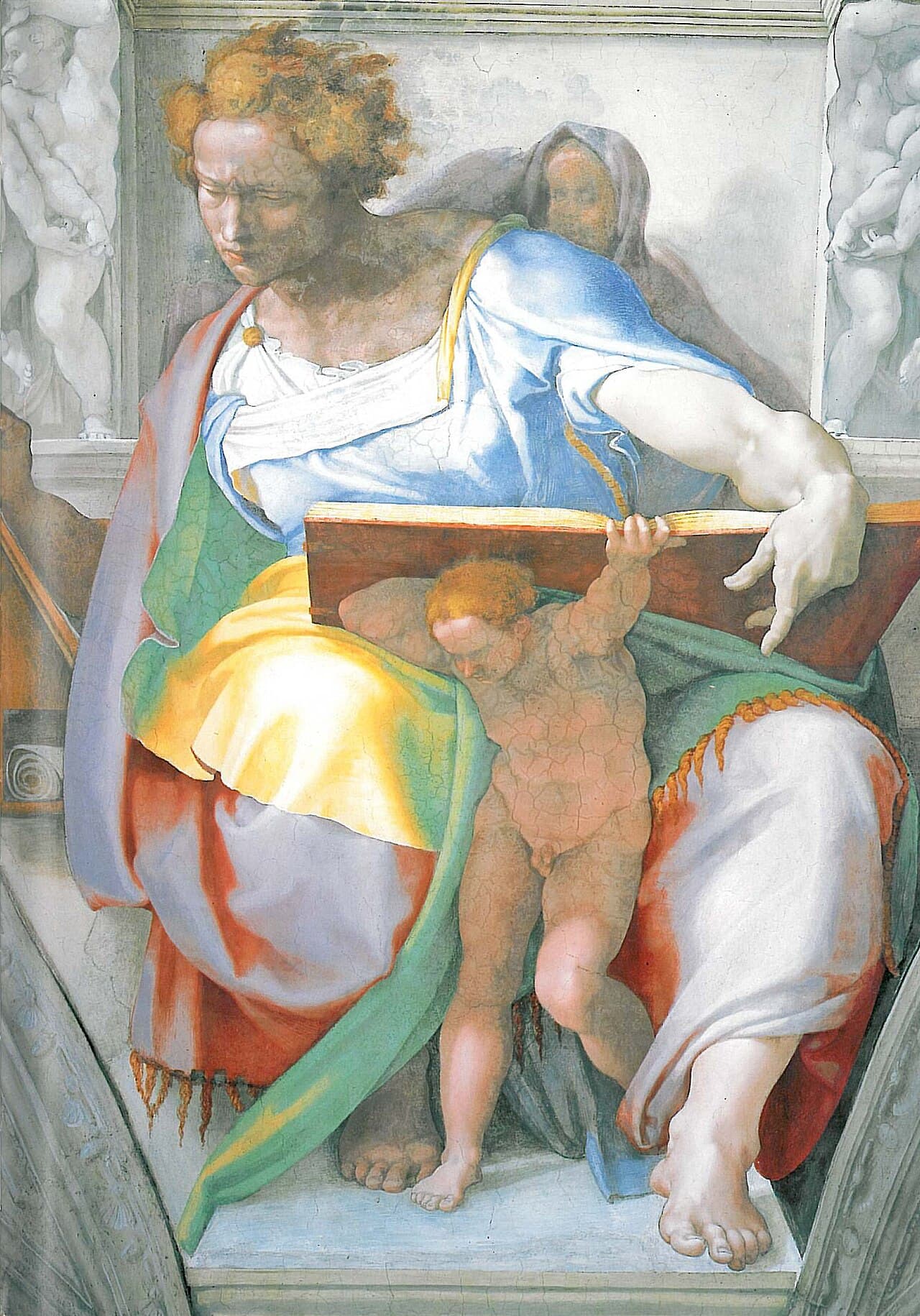 El profeta Daniel, fresco de Miguel Ángel en la capilla Sixtina