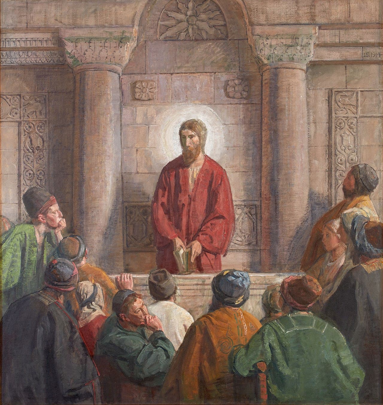Jesús enseña en la sinagoga de Nazaret
