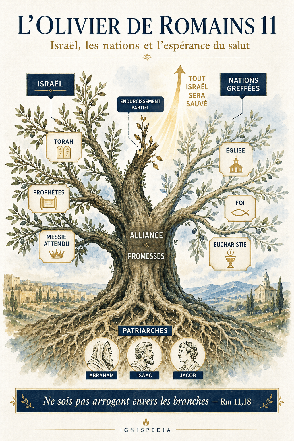 Infographie — L'olivier de Romains 11