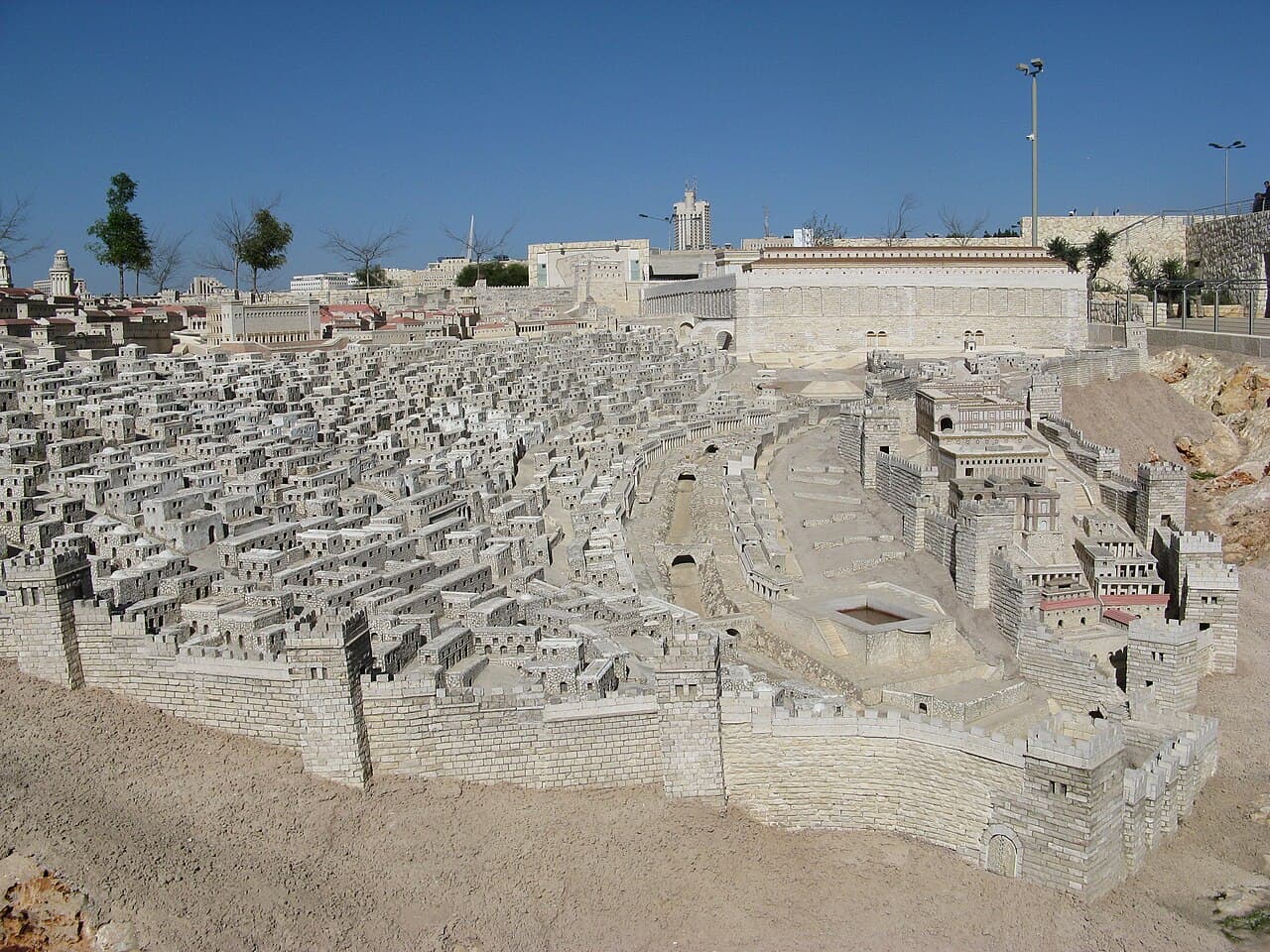 Maqueta del Segundo Templo de Jerusalén (Museo de Israel)