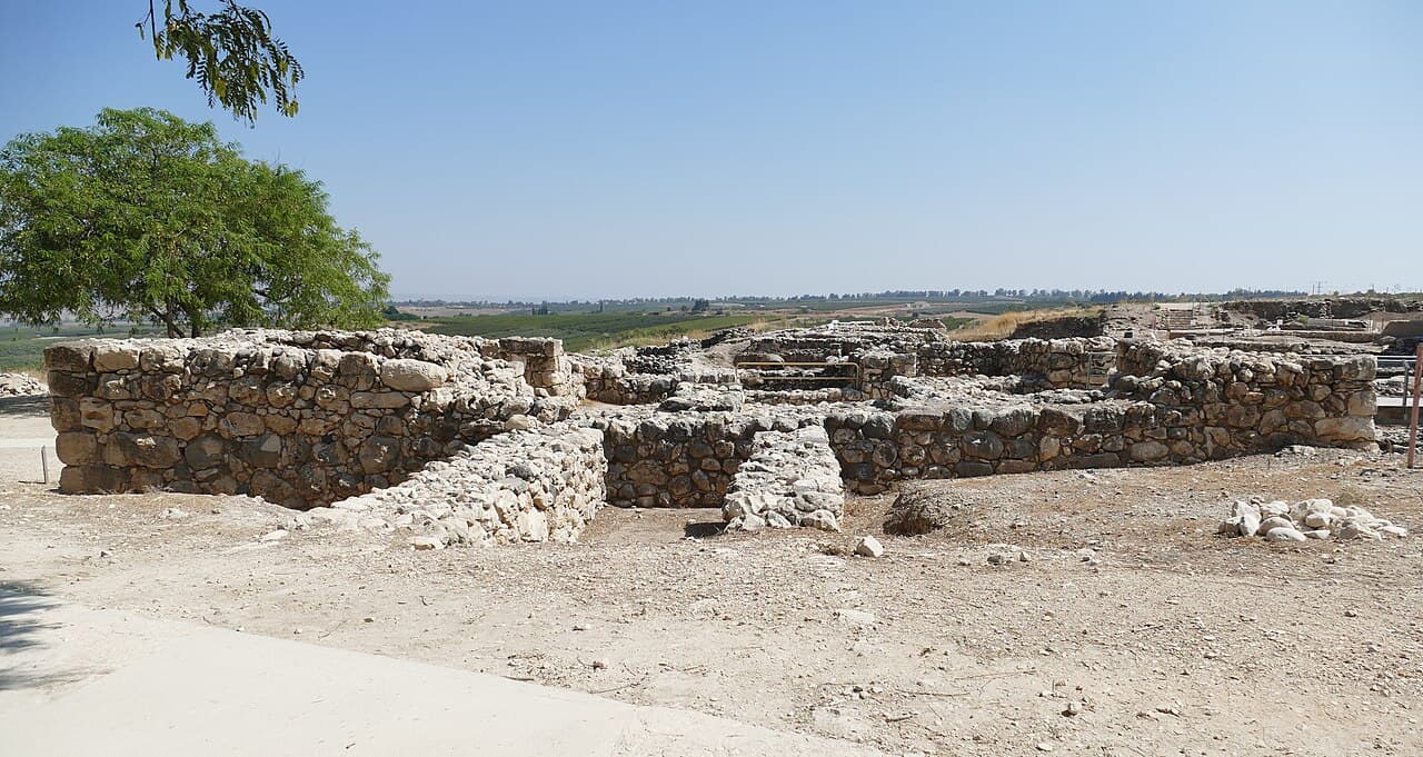Ruínas de Tel Hazor na Galileia
