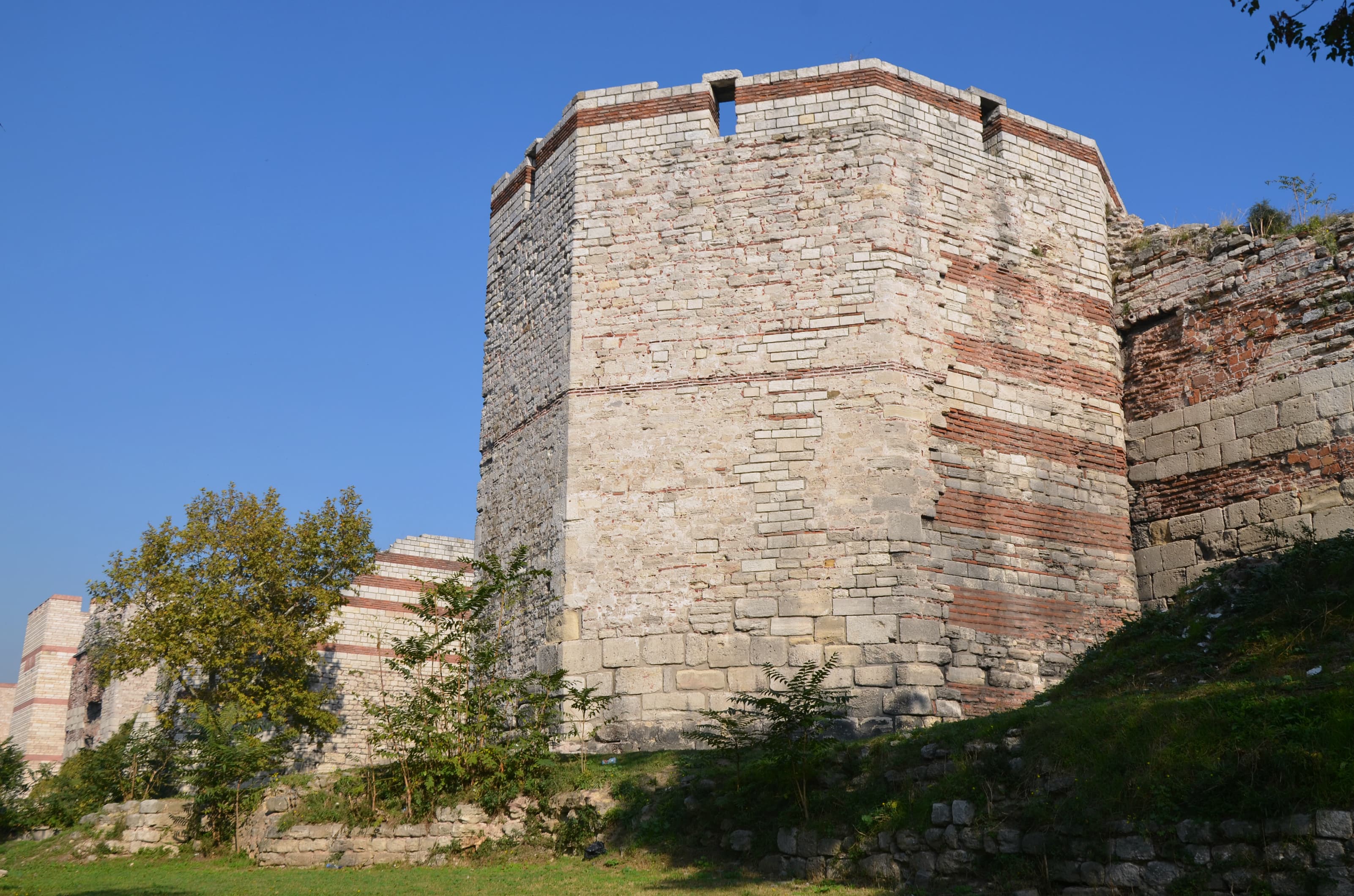 The walls of Constantinople photographed in 2017