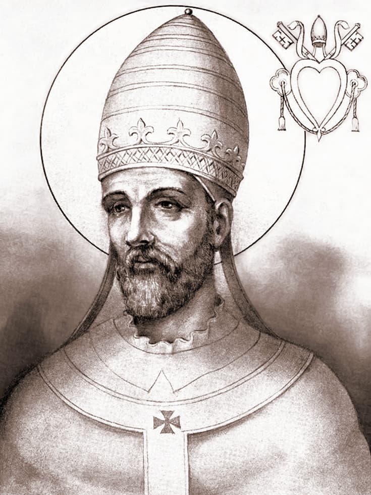 Pope Martin I, 19th-century engraving