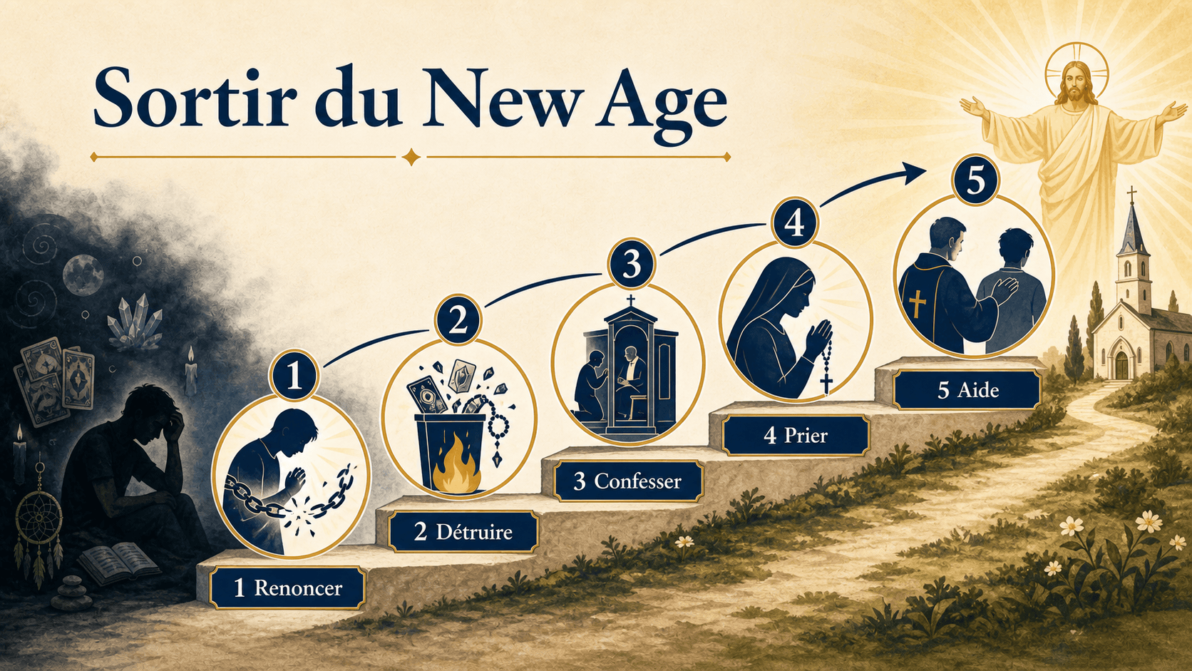 Chemin en cinq étapes pour sortir du New Age et revenir à la vie sacramentelle