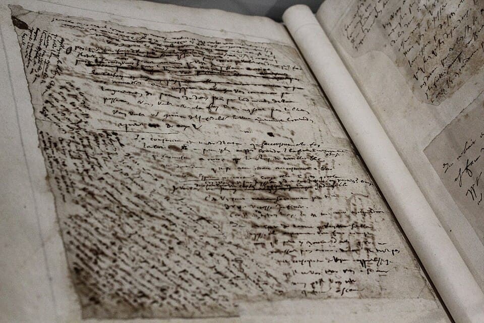 Old manuscript of Blaise Pascal's Pensées