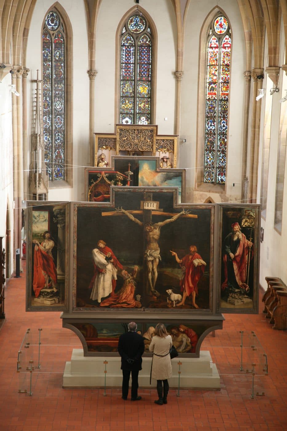 The altarpiece in the Unterlinden Museum chapel