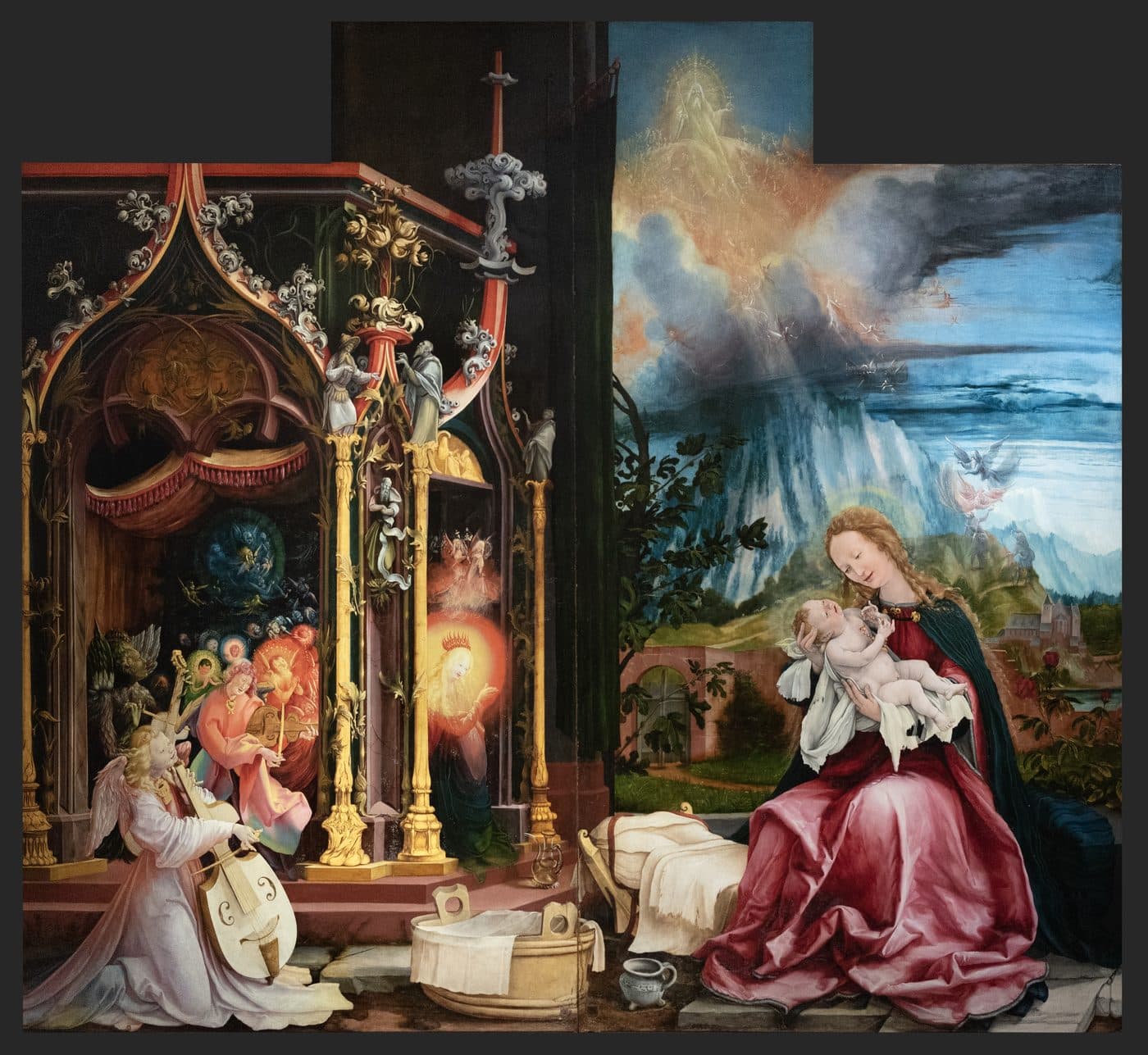 Concert of Angels above the Nativity