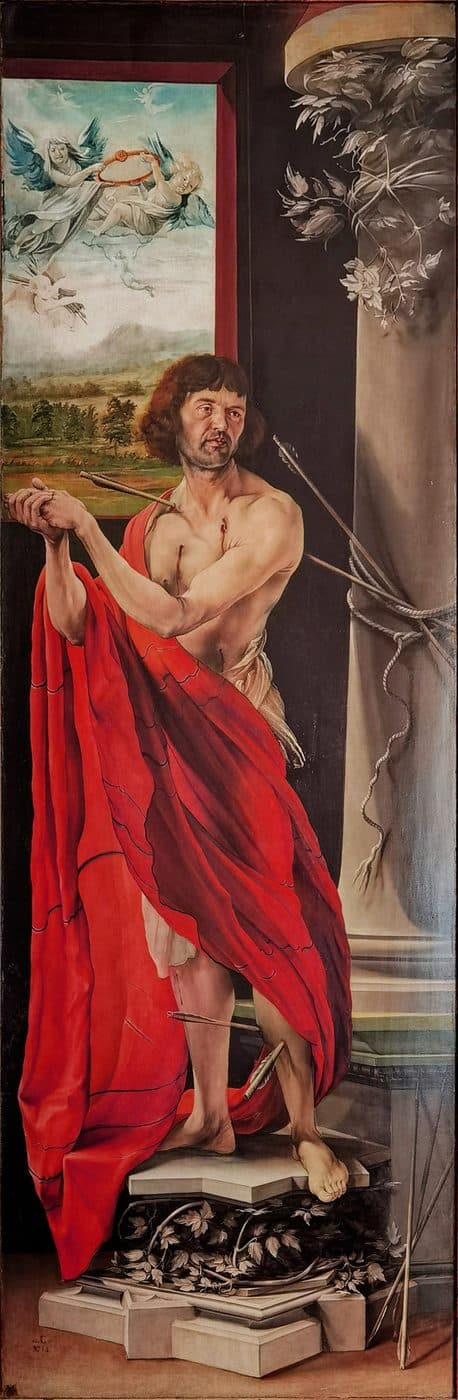 Saint Sebastian, left wing