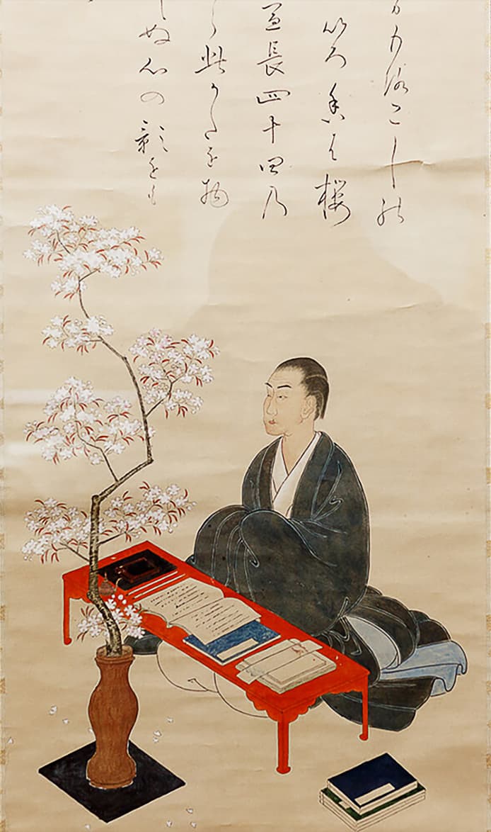 Self-portrait of Motoori Norinaga, kokugaku scholar and great commentator of the Kojiki