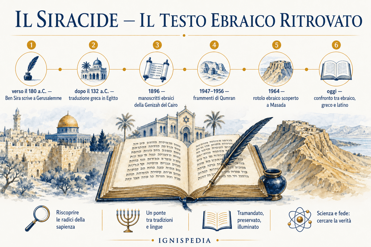 Cronologia della redazione e della riscoperta del testo ebraico del Siracide