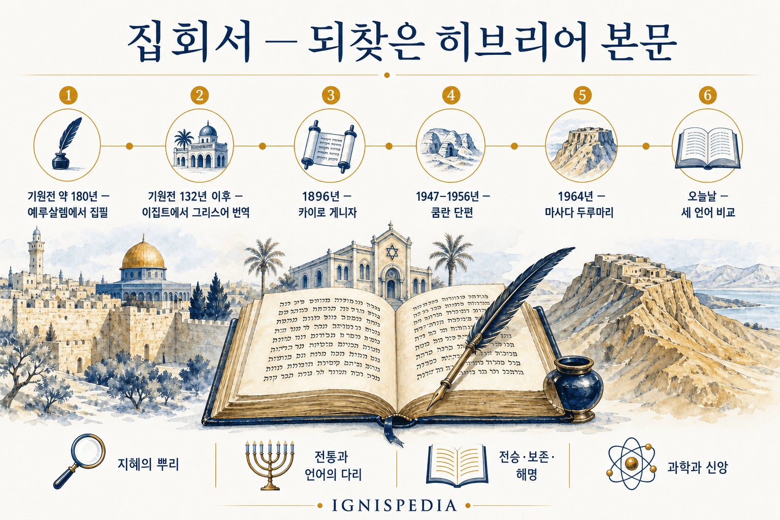 집회서 히브리어 본문의 작성과 재발견 연대표