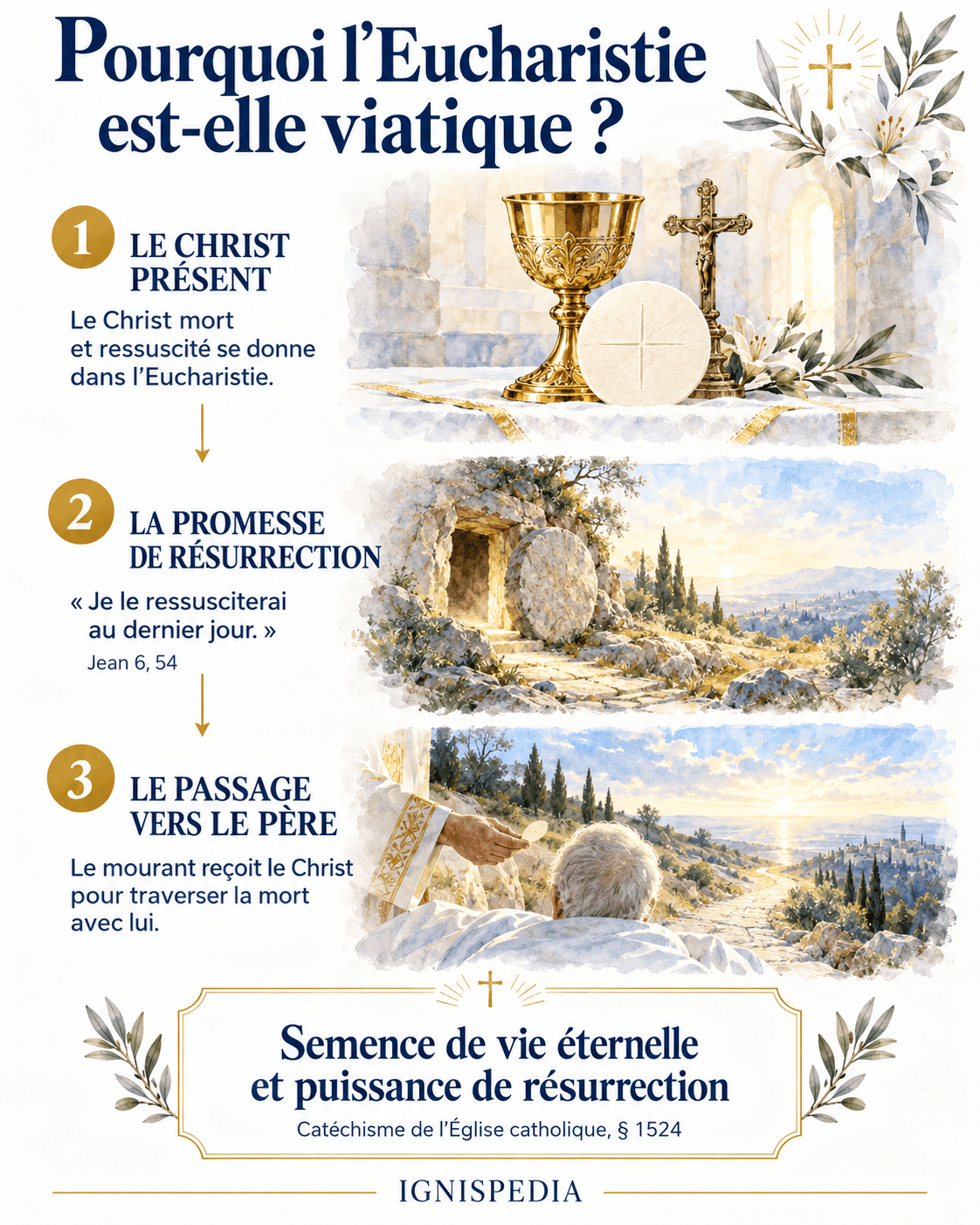 Présence du Christ, promesse de résurrection et passage vers le Père : le sens eucharistique du viatique.